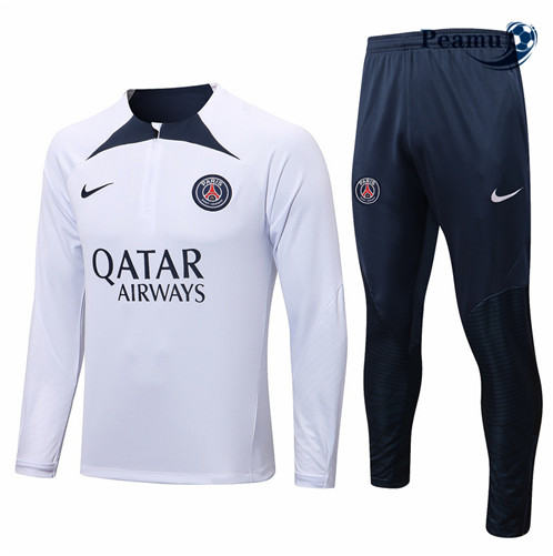 Comprar Camisola Fato de Treino Paris PSG Branco 2022-2023 baratas