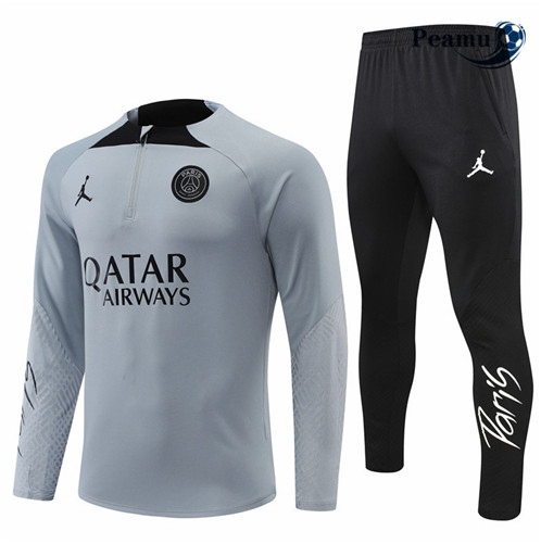 Comprar Camisola Fato de Treino Paris PSG Cinza 2022-2023 personalizadas