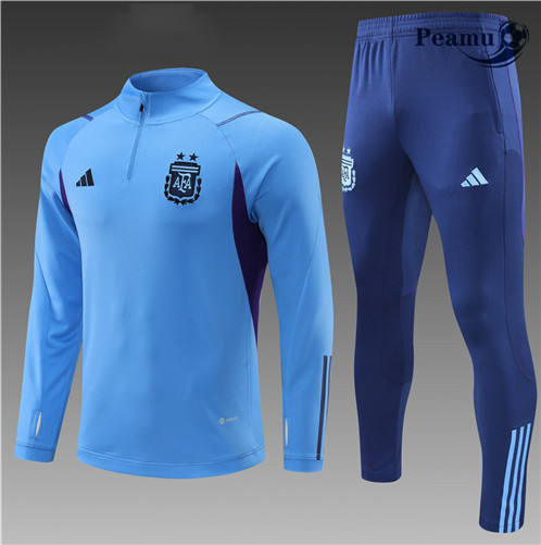 Novas Camisola Fato de Treino Argentina Criancas Azul 2022-2023 online