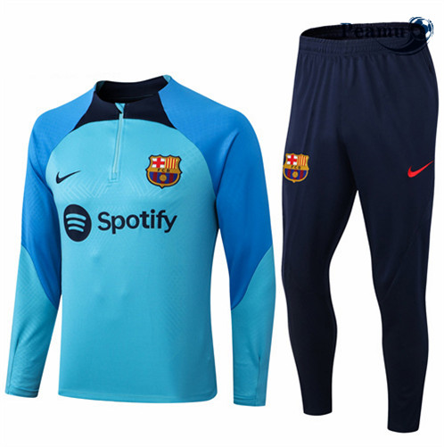 Comprar Camisola Fato de Treino Barcelona Criancas Azul 2022-2023 baratas