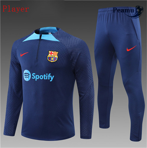 Comprar Camisola Fato de Treino Player Barcelona Criancas Azul 2022-2023 online