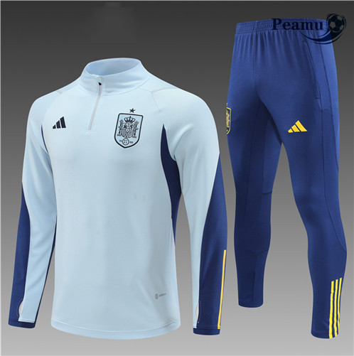 Novas Camisola Fato de Treino Espanha Criancas Azul 2022-2023 baratas