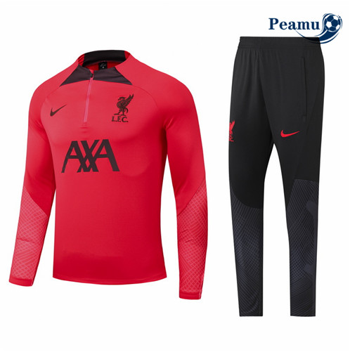 Novas Camisola Fato de Treino Liverpool Criancas Rouge 2022-2023 baratas