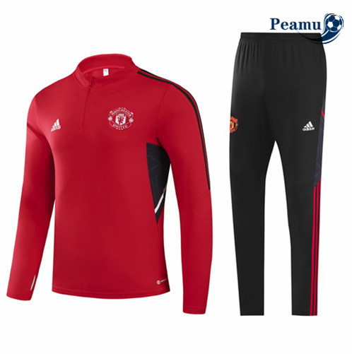 Novas Camisola Fato de Treino Manchester United Criancas Rouge 2022-2023 baratas