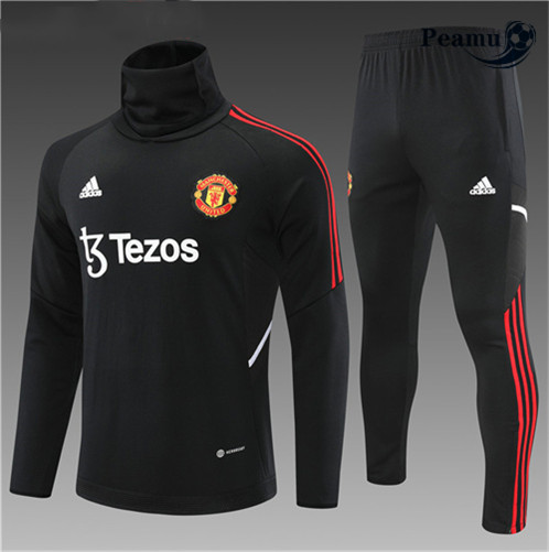 Comprar Camisola Fato de Treino Manchester United Criancas Noir 2022-2023 baratas