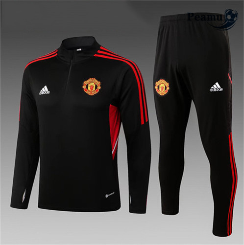 Novas Camisola Fato de Treino Manchester United Criancas Noir 2022-2023 baratas