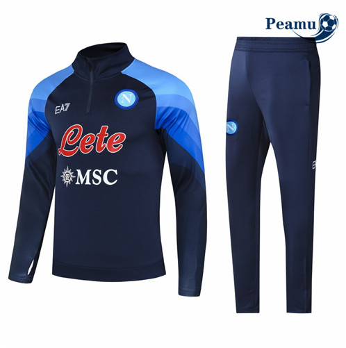 Novas Camisola Fato de Treino Naples Criancas Azul 2022-2023 online