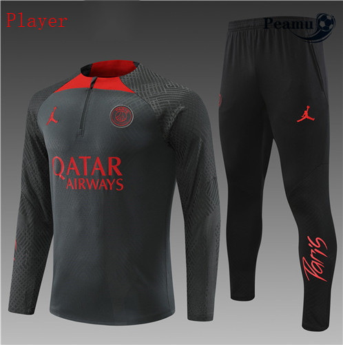 Novas Camisola Fato de Treino Player Paris PSG Criancas Cinza 2022-2023 online