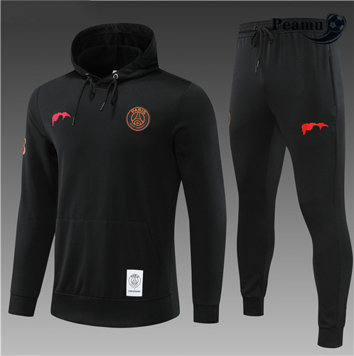 Novas Camisola Fato de Treino Paris PSG Criancas com capuz Noir 2022-2023 online