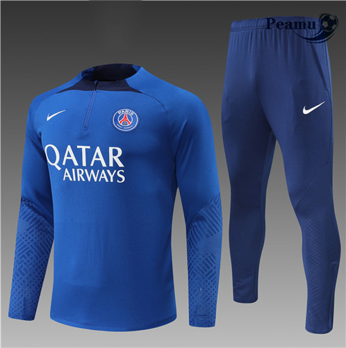 Comprar Camisola Fato de Treino Paris PSG Criancas Azul 2022-2023 personalizadas