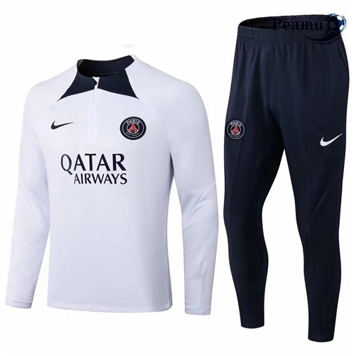 Comprar Camisola Fato de Treino Paris PSG Criancas Branco 2022-2023 online