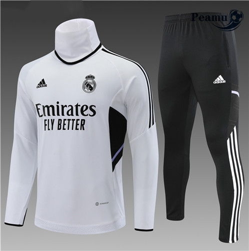 Novas Camisola Fato de Treino Real Madrid Criancas Branco 2022-2023 baratas