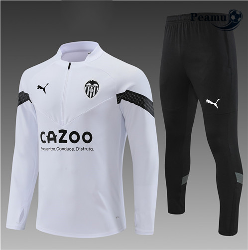 Comprar Camisola Fato de Treino Valencia Criancas Branco 2022-2023 online