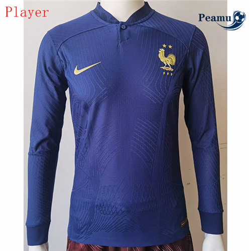 Comprar Camisola Futebol França Player Version Principal Equipamento Manga comprida 2022-2023 baratas