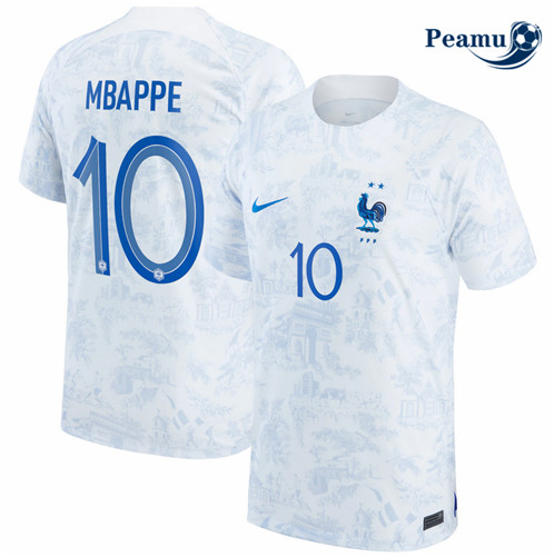 Novas Camisola Futebol França Alternativa Equipamento Mbappe 10 2022-2023 baratas