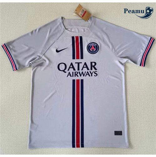 Novas Camisola Futebol Paris PSG Equipamento Cinza 2022-2023 baratas