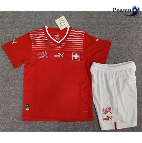 Novas Camisola Futebol Suíça Crianças Principal Equipamento 2022-2023 online