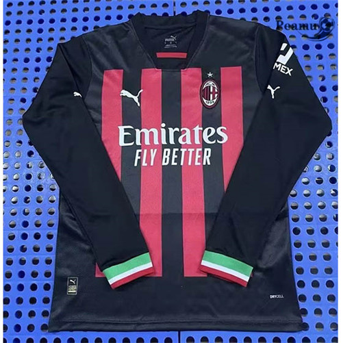 Comprar Camisolas de futebol AC Milan Principal Equipamento Manga larga 2022-2023 t1053 baratas | peamu.pt