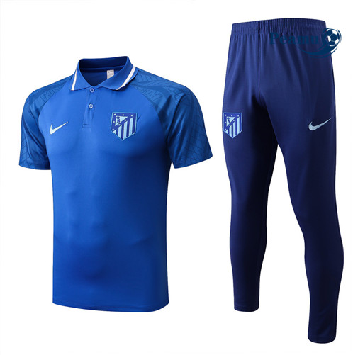 Vender Camisola Kit Entrainement foot polo Atletico Madrid + Pantalon Azul 2022-2023 t220 baratas | peamu.pt