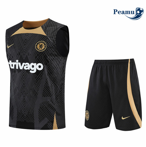 Vender Camisola Kit Entrainement foot Chelsea Colete + Pantalon Negro 2022-2023 t256 baratas | peamu.pt