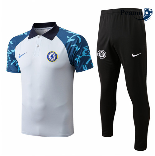 Vender Camisola Kit Entrainement foot polo Chelsea + Pantalon Blanco/Negro 2022-2023 t266 baratas | peamu.pt