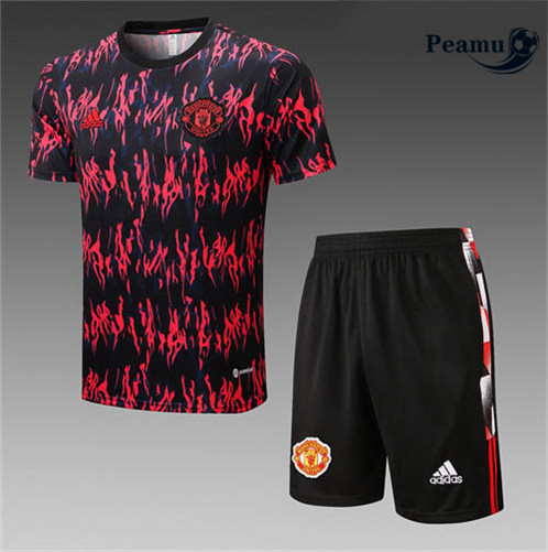 Comprar Camisola Kit Entrainement foot Manchester United + Pantalon Negro/Rojo 2022-2023 t331 baratas | peamu.pt