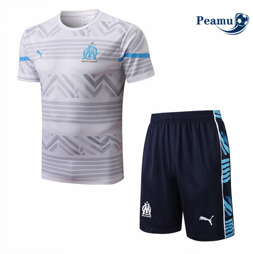 Comprar Camisola Kit Entrainement foot Marsella + Pantalon Blanco/Azul Profundo 2022-2023 t335 baratas | peamu.pt