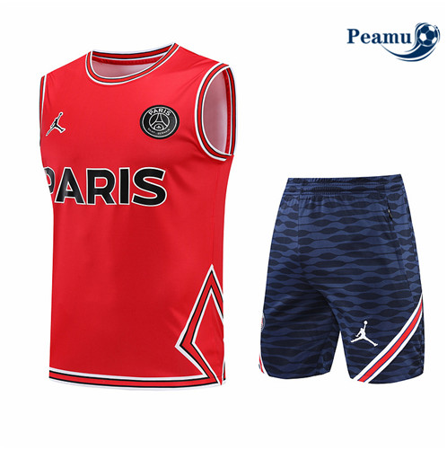 Comprar Camisola Kit Entrainement foot Paris PSG Colete + Pantalon Rojo/Azul Profundo 2022-2023 t371 baratas | peamu.pt