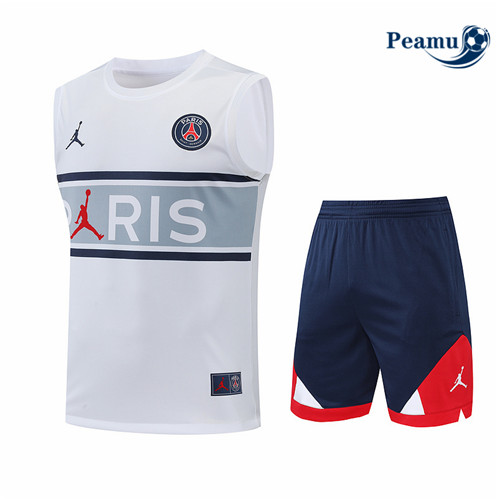 Vender Camisola Kit Entrainement foot Paris PSG Colete + Pantalon Blanco/Azul Profundo 2022-2023 t378 baratas | peamu.pt