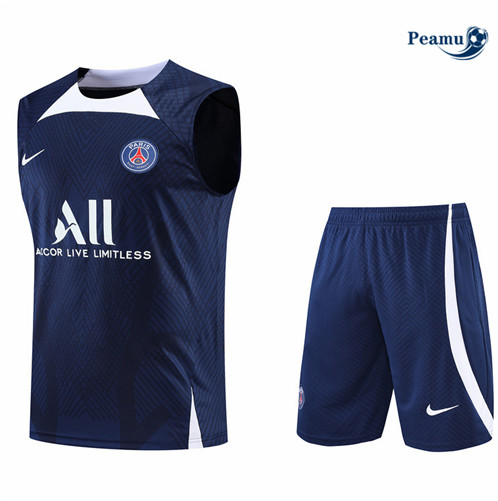 Comprar Camisola Kit Entrainement foot Paris PSG Colete + Pantalon Azul Profundo 2022-2023 t385 baratas | peamu.pt
