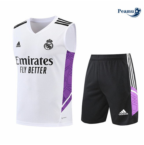 Comprar Camisola Kit Entrainement foot Real Madrid Colete + Pantalon Blanco/Negro 2022-2023 t413 baratas | peamu.pt