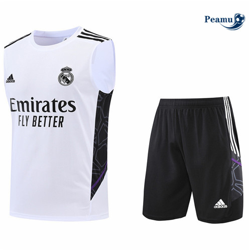 Comprar Camisola Kit Entrainement foot Real Madrid Colete + Pantalon Blanco/Negro 2022-2023 t417 baratas | peamu.pt