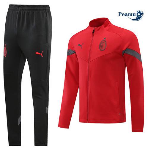 Comprar Casaco de Fato de Treino AC Milan Rojo/Negro 2022-2023 t485 baratas | peamu.pt