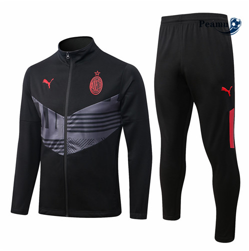 Comprar Casaco de Fato de Treino AC Milan Negro/Gris 2022-2023 t487 baratas | peamu.pt