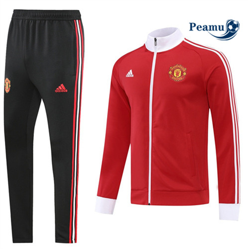 Comprar Casaco de Fato de Treino Manchester United Rojo/Negro 2022-2023 t613 baratas | peamu.pt