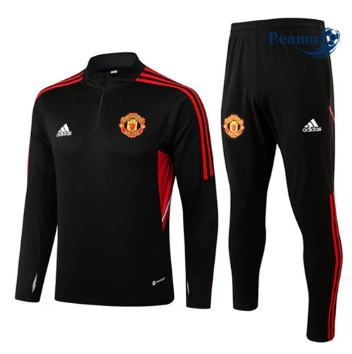 Comprar Fato de Treino Manchester United Negro/Rojo 2022-2023 t619 baratas | peamu.pt