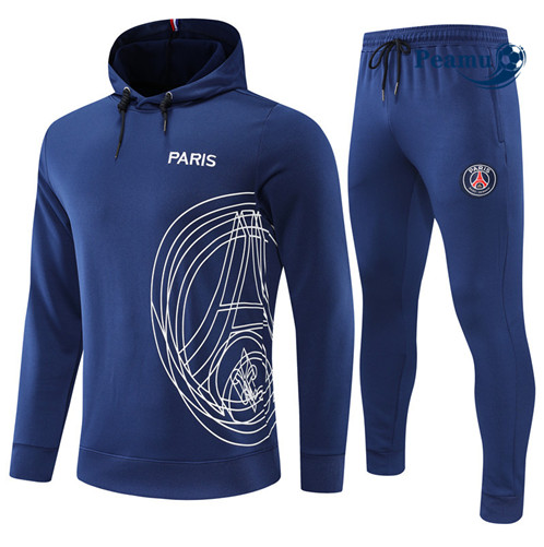 Comprar Casaco de Fato de Treino Paris PSG com capuz Azul Profundo 2022-2023 t637 baratas | peamu.pt