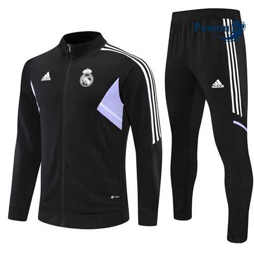 Comprar Casaco de Fato de Treino Real Madrid Negro 2022-2023 t675 baratas | peamu.pt