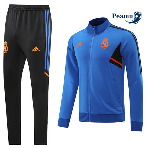 Comprar Casaco de Fato de Treino Real Madrid Azul/Negro 2022-2023 t681 baratas | peamu.pt