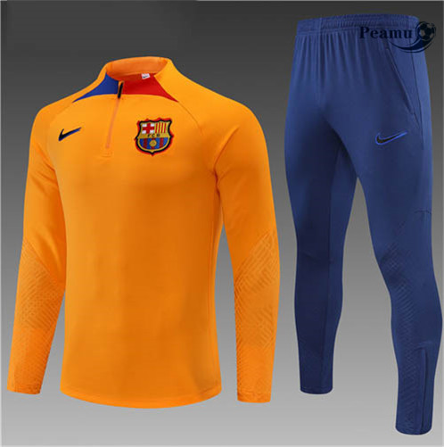 Comprar Camisola Fato de Treino Barcelona Crianças Naranja/Azul 2022-2023 t781 baratas | peamu.pt