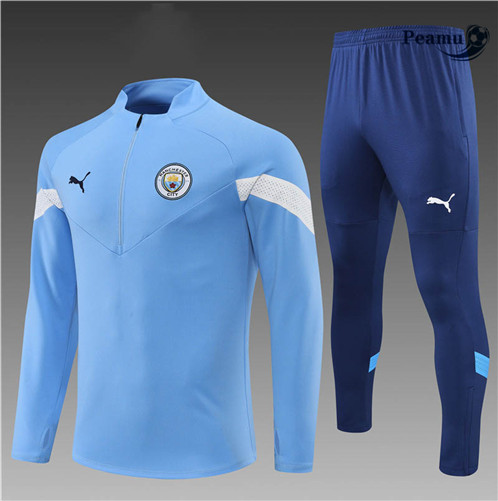 Comprar Camisola Fato de Treino Manchester City Crianças Azul 2022-2023 t815 baratas | peamu.pt