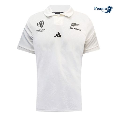Peamu: Camisola Futebol All Pretos Alternativa Equipamento Rugby WC23