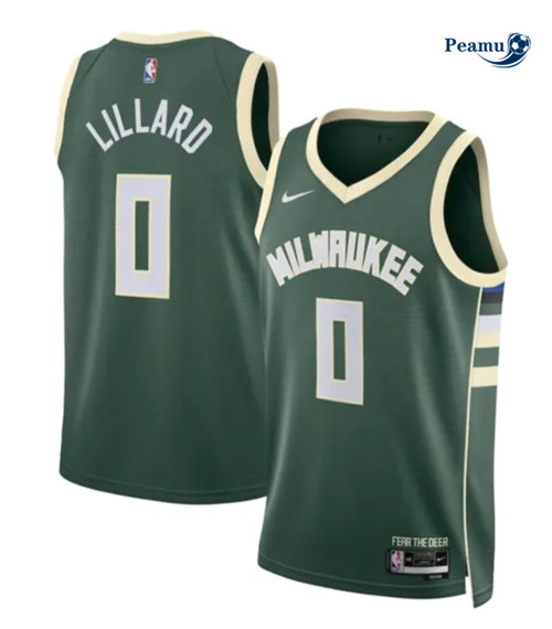 Peamu: Camisola Futebol Damian Lillard, Milwaukee Bucks 2023/24 - Icon