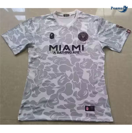 Camisola Futebol Inter Miami Equipamento Training Branco/Cinza 2023-2024