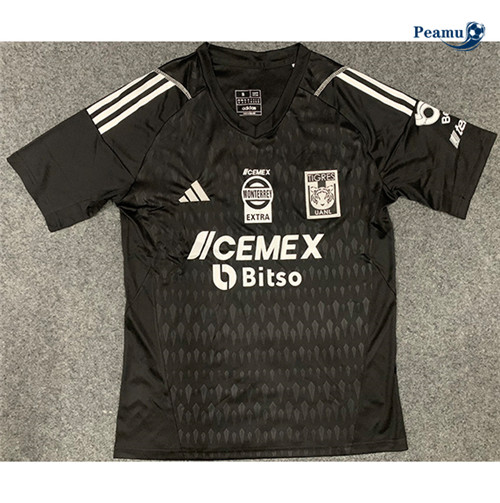 Camisola Futebol Tigres UANL Equipamento Goleiro Negro 2023-2024