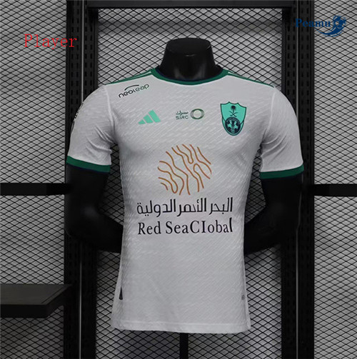 Camisola Futebol Jeddah National Player Version Equipamento Branco 2023-2024