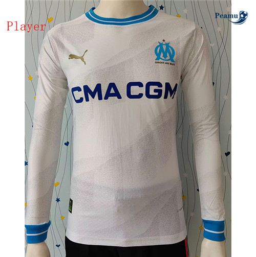 Camisola Futebol Marsella Player Version Principal Equipamento Manga Comprida 2023-2024