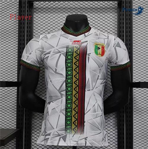 Camisola Futebol Mali Player Version Equipamento Branco 2023-2024