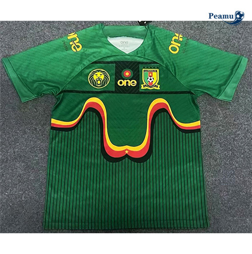 Camisola Futebol Camaroes Equipamento Verde 2023-2024