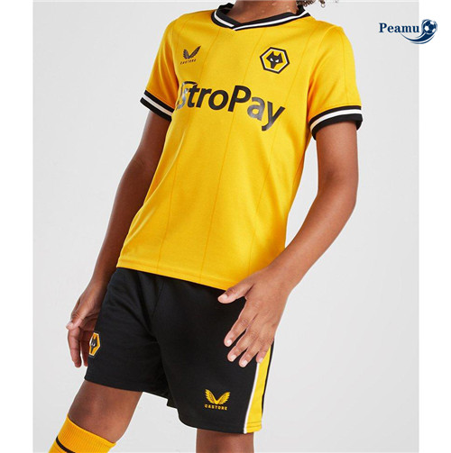 Camisola Futebol Wolves Criancas Crianças Principal Equipamento 2023-2024